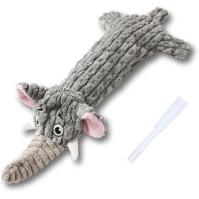 Dog Toys, Squeaky Plush No Stuffing Crinkle Dog Toy for Small Medium Large Dogs, [3 Pack] Interactive Puppy Teething Water Bottle Dog Chew Toy