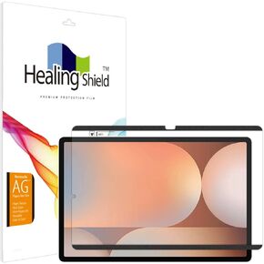 Healing Shield Reusable Paper Texture Screen Protector for Galaxy Tab S10 Plus 2024 / S9 Plus 2023 / S8 Plus 2022 / S7 FE 2021 / S7 Plus / S7+ (12.4), Detachable and Removable Anti Glare Matte Film