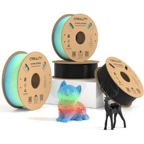 Creality Hyper PLA Filament 1.75mm, 3D Printer Filament, for High-Speed Printing, Neatly Wound Filament, Durable and Strong Toughness Dimensional Accuracy +/-0.02mm, 2.2lbs(1kg)/Spool*4