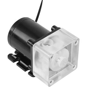 500L/H 10W 12V Water Cooling Pump,Computer Water Cooling Integrated,Noiseless Reservoir Combo with 4 Meters Pump Head G1/4 Thread,Fast Heat Dissipation CPU Cooling