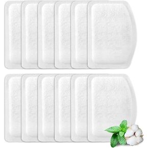 Cat Water Fountain Filters for D60, 12Pcs Carbon, Resin Filters Replacements for 100oz/3L Stainless Steel Multi-Pet Dog and Cat Water Fountains (12Pcs Carbon, Resin Filters)