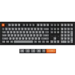Keychron K10 Max QMK Custom Wireless Mechanical Keyboard, Full Size Hot-Swappable Bluetooth/2.4 GHz/Wired with RGB Backlight Programmable Super Brown Switch, PBT Keycaps for Mac Windows Linux