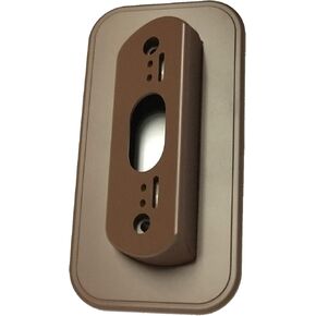 Wall Plate with 30 Degree Angle Mount for Nest Hello Video Door Bell - Coffee