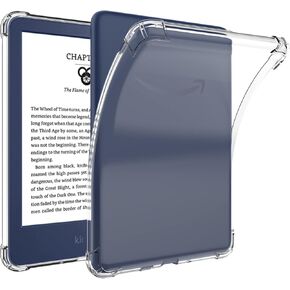 Miimall for All-New Kindle Case (11th Gen, 2022 Released), Soft TPU Ultra-Thin Anti-Scratch Slim Back Panel, Anti-Drop Shockproof Protection Clear Cover Case for All-New Kindle 2022, 6’’inch