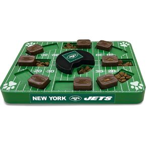 Pets First NFL New York Jets Puzzle Toy, Puzzle Treat Dog Toy, Interactive Dog Treat Toy, Dog Puzzle