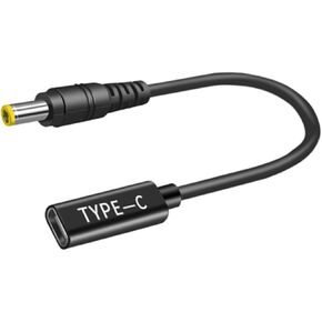 3.5 x 1.35 mm USB C Type C Male to Female, 5V 12V 20V USB C DC Adapter 3.5 x 1.35mm Made for Security Cameras, LED Lighting, USB Lights, USB Fans, Table Lamp, Bluetooth Audio