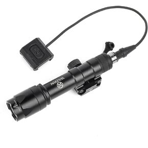 M600U 300 Lumens Tactical Flashlight, with Remote Pressure Switch and Switch Mount Plate （Fit Mlok/Keymod Compatible Systems,for 20mm Picatinny Rail