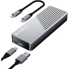 fanxiang SSD Enclosure, USB 3.2 Gen 2 (10 Gbps), M.2 NVME/SATA SSD Enclosure, USB Adapter/Reader, Solid State Drive External Enclosure, Supports M and B+M Keys and Size 2230/2242/2280 SSDs, MD85