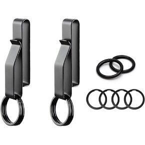 2pcs Premium Duty Belt Key Holder Special for Police, Fire Agencies and Law Enforcement Double Side Quick Release Key Tactical Holders，Fits Max 2.25 Inch Belt