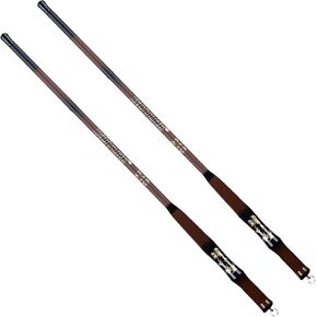Goture 2Pcs Telescopic Pocket Mini Fishing Rods, Portable Bamboo Small Handle Fishing Rod, Ultralight High Strength Stream River Dike Lake Fishing Rods, 6/7/8/9/10/11/12/13/15/17FT, 19 Tone Dark Brown
