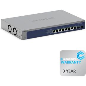 NETGEAR MS510TXM 8-Port 𝐌𝐮𝐥𝐭𝐢-𝐆𝐢𝐠𝐚𝐛𝐢𝐭 Smart Switch | 4 x 100/1000/2.5G + 4 x 1/2.5/5/10GBase-T | 2 x 10G SFP+ Uplink | Rack-Mountable | Cloud Care's 3 Year Warranty SupportPlus Included