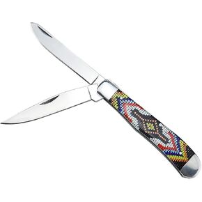 ALBATROSS Traditional Stainless steel Folding Pocket Knives with 2 Blades, FK060 (Brown)