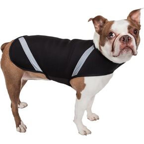 Pet Life Extreme Softshell Neoprene Dog Coat - Dog Jacket with Reflective Taping and Dog Rash Guard Protection for Small Medium Large Dogs