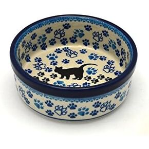 Polish Pottery Pet Dish - 10 oz. - Boo Boo Kitty