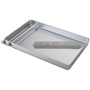 Reusable Cat Litter Tray Compatible with Petsafe-ScoopFree Litter Box, Upgraded Clip-on Designed Waste Extender, Stainless Steel Litter Tray Never Stains, Absorb Odors & Easier to Clean