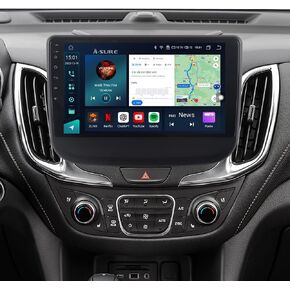 ASURE 8core 4+64GB راديو ستيريو للسيارة متوافق مع موديلات شيفروليه إكوينوكس 2018، 2019، 2020، وحدة ملاحة بنظام تحديد المواقع العالمي (GPS) مقاس 10.1 بوصة مع Carplay Android Auto، شاشة لمس 1280x800 in Kuwait