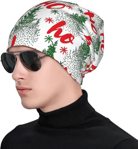 Christmas Beanie Hat Adult Skull Cap Warm Slouchy Knit Hat Chemo Cap Cancer Headwear for Men Women in Saudi Arabia