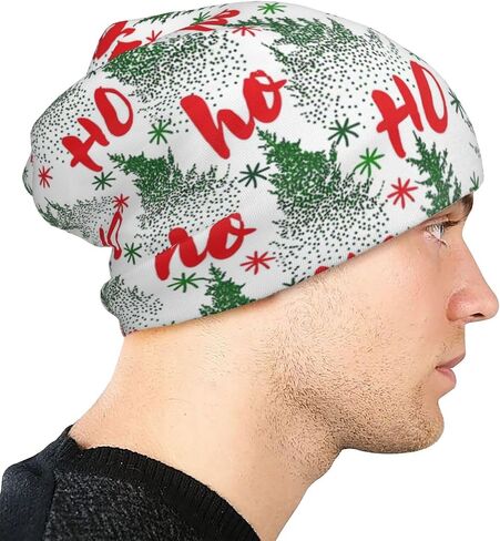 Christmas Beanie Hat Adult Skull Cap Warm Slouchy Knit Hat Chemo Cap Cancer Headwear for Men Women in Saudi Arabia