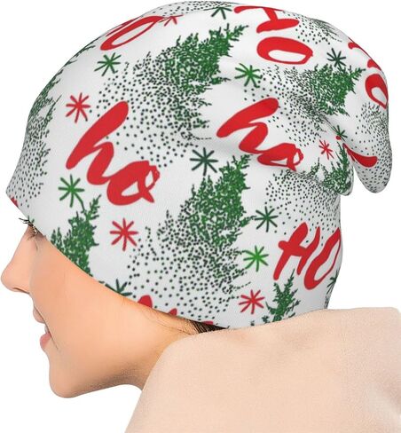 Christmas Beanie Hat Adult Skull Cap Warm Slouchy Knit Hat Chemo Cap Cancer Headwear for Men Women in Saudi Arabia