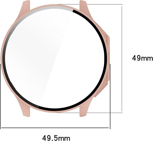 واقي شاشة مكون من 3 قطع متوافق مع حافظة حماية الشاشة OnePlus Watch 2 وملحقات الساعة الذكية المقاومة للخدش وحماية كاملة in Saudi Arabia