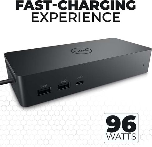حزمة محطة الإرساء UD22 من Dell - تشتمل على Dell Universal Dock UD22 وكابل HDMI وإيثرنت ومحول طاقة بقدرة 130 وات - قاعدة إرساء للكمبيوتر المحمول USB-C - حل اتصال فعال (متجدد) in Saudi Arabia
