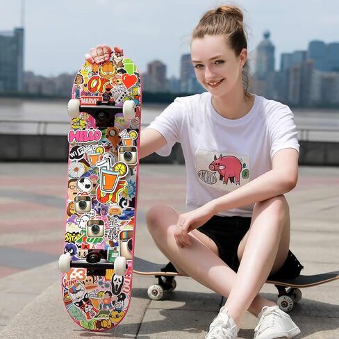 300PCS Cool Stickers for Adults,Waterproof Vinyl Stickers for Laptop,Skateboard,Helmet, Luggage,Water Bottles,Brand Stickers for Adults Teens in Saudi Arabia