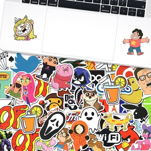 300PCS Cool Stickers for Adults,Waterproof Vinyl Stickers for Laptop,Skateboard,Helmet, Luggage,Water Bottles,Brand Stickers for Adults Teens in Saudi Arabia