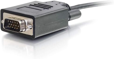 C2G، كابل USB C، USB C إلى VGA، كابل محول فيديو، 10 قدم (3 متر)، Cables to Go 26897، أسود in Kuwait