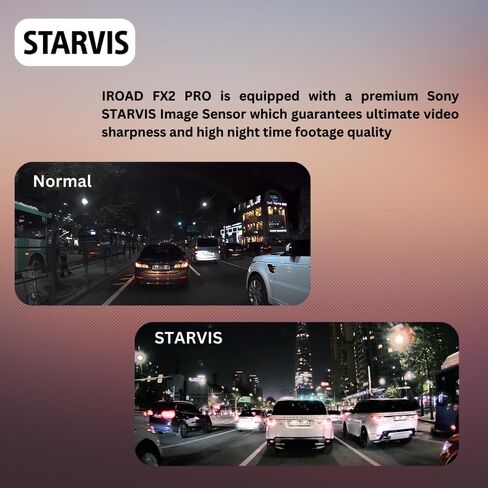 كاميرا IROAD PRO FX2 الأمامية، FHD 1080p HDR مع مستشعر Sony STARVIS، صنع في كوريا، فاصل زمني، GPS، زاوية واسعة 140 درجة، ADAS، Wi-Fi، X-Vision، منع تفريغ البطارية، تطبيق جوال، 64 جيجابايت SD متضمن in Saudi Arabia