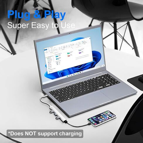 USB Hub for Laptop, USB Multiport Adapter Multiple USB Port hub USB a hub USB Splitter 1 in 4 Out with USB 3.0 hub 4 Port USB hub for PC, Mac, Mouse, HDD, Keyboard,iMac,Flash in Saudi Arabia