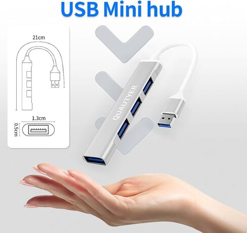 USB Hub for Laptop, USB Multiport Adapter Multiple USB Port hub USB a hub USB Splitter 1 in 4 Out with USB 3.0 hub 4 Port USB hub for PC, Mac, Mouse, HDD, Keyboard,iMac,Flash in Saudi Arabia