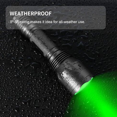 أخضر أحمر الأشعة فوق البنفسجية ضوء 3 LED الصيد مصباح يدوي الغزلان الدم المقتفي ضوء أحمر للرؤية الليلية أضواء الصيد الخضراء الضوء الأسود التكتيكية 3 ألوان في 1 مشاعل للخنزير، المفترس، ذئب البراري الصيد الليلي in Kuwait