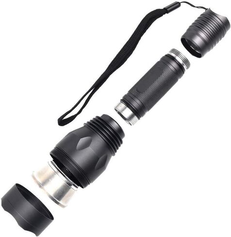 أخضر أحمر الأشعة فوق البنفسجية ضوء 3 LED الصيد مصباح يدوي الغزلان الدم المقتفي ضوء أحمر للرؤية الليلية أضواء الصيد الخضراء الضوء الأسود التكتيكية 3 ألوان في 1 مشاعل للخنزير، المفترس، ذئب البراري الصيد الليلي in Kuwait