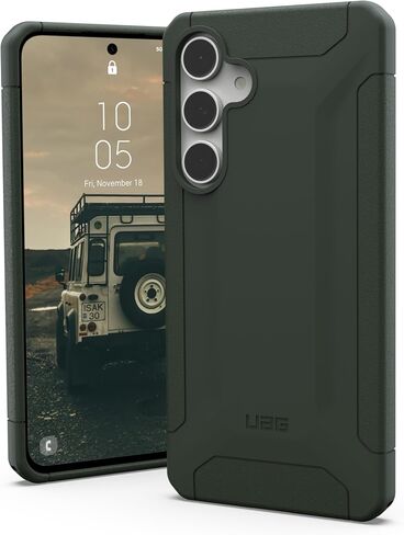 URBAN ARMOR GEAR UAG Designed for Samsung Galaxy S24 FE Case SM-S721 Scout, Rugged Military Grade Dropproof Impact Resistant Non-Slip Protective Cover, Olive Drab in Kuwait