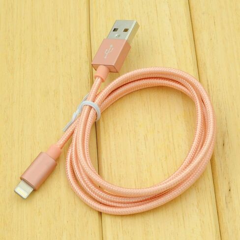 3FT Fast Charging Lightning Cable,Apple MFi Certified USB to Lightning Charger + Sync Cable Compatible with iPhone 11/11 Pro/11 Pro MAX/XS/XS MAX/XR/X/8/8 Plus/7/7 Plus/MacBook (B/Gold) in Saudi Arabia