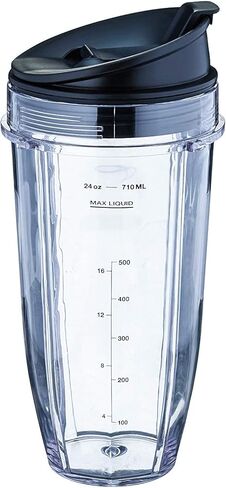 أكواب بوزن 24 أونصة، متوافقة مع BL480، BL490، BL640، BL680 مناسبة لخلاطات سلسلة Nutri Ninja Auto IQ (عبوة من قطعتين) in Kuwait