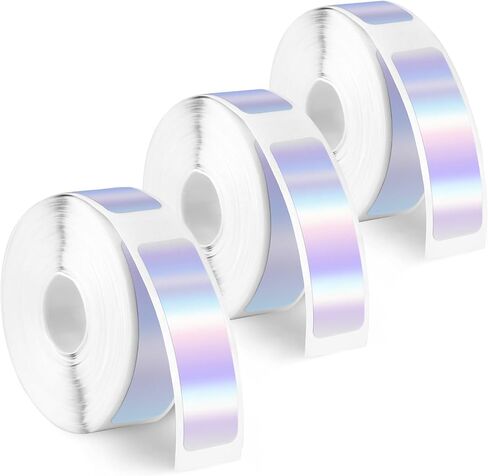 3 Rolls Label Maker Tapes for Phomemo D30 Labeling Sticker, 480Pcs 12mm x 40mm White Adhesive Label Tape Sticker, Waterproof Label Printer Tape Paper for Office Household Supplies in Saudi Arabia
