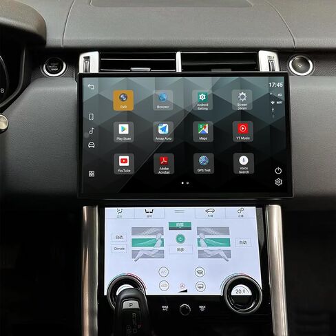 راديو سيارة Qualcomm Android 12 مقاس 13.3 بوصة لسيارة Land Rover Range Rover Vogue L405 2013-2017، وحدة رأس ستيريو بديلة لنظام تحديد المواقع العالمي (GPS)، مشغل الوسائط المتعددة، شاشة تعمل باللمس IPS (نظام Bosch OEM، 8+128 جيجابايت) in Kuwait