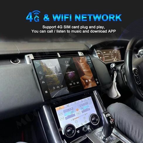 راديو سيارة Qualcomm Android 12 مقاس 13.3 بوصة لسيارة Land Rover Range Rover Vogue L405 2013-2017، وحدة رأس ستيريو بديلة لنظام تحديد المواقع العالمي (GPS)، مشغل الوسائط المتعددة، شاشة تعمل باللمس IPS (نظام Bosch OEM، 8+128 جيجابايت) in Kuwait