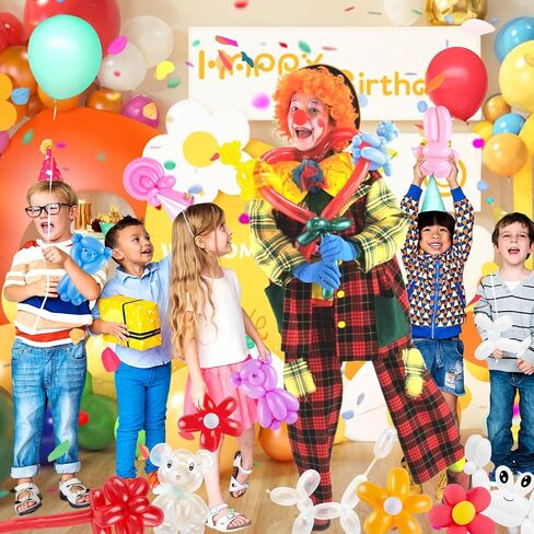 FUTUREPLUSX 100PCS 260 Balloons, Multicolor Animal Balloons Long Skinny Twisting Magic Latex Balloons for Balloon Arch Animal Shape Modeling Carnivals Wedding Birthday Party Decorations in Saudi Arabia