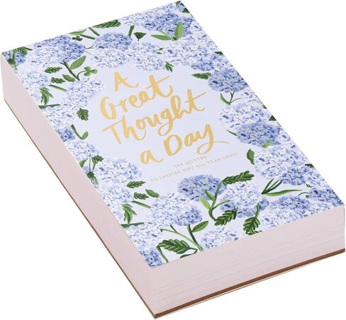 Eccolo Inspirational Quotes Thick Note Pad, "A Thought a Day" List Pad with 365 Inspirational Quotes for Notes, Memos - A Year of Positive Thinking, To Do List Notepad (Off-White, 4.5-x-8 Inches) in Kuwait