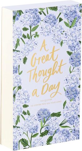 Eccolo Inspirational Quotes Thick Note Pad, "A Thought a Day" List Pad with 365 Inspirational Quotes for Notes, Memos - A Year of Positive Thinking, To Do List Notepad (Off-White, 4.5-x-8 Inches) in Kuwait