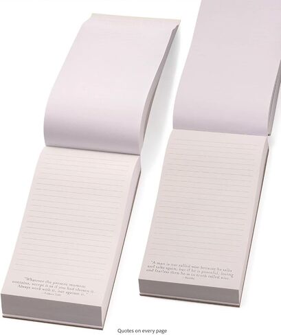 Eccolo Inspirational Quotes Thick Note Pad, "A Thought a Day" List Pad with 365 Inspirational Quotes for Notes, Memos - A Year of Positive Thinking, To Do List Notepad (Off-White, 4.5-x-8 Inches) in Kuwait