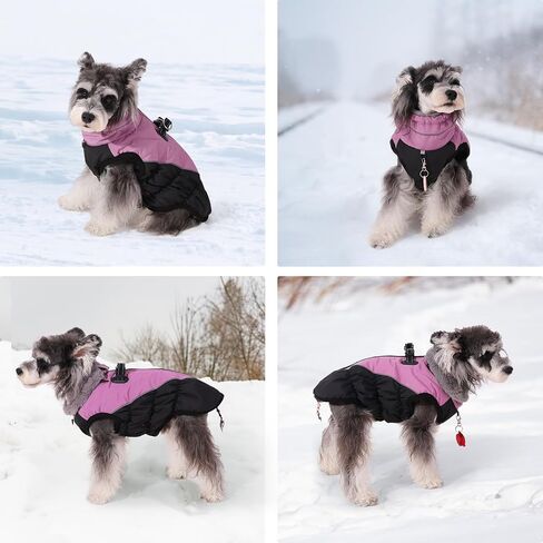 Gyuzh Dog Coat with Harness,Dog Coat Winter Waterproof Dog Jacket,Dog Coats Dog Jackets,Dog Jacket with Built in Dog Harness for Small Medium Large Dogs in Saudi Arabia