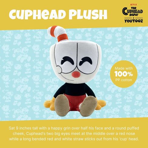 قطيفة Youtooz The Devil مقاس 9 بوصات، دمية شيطان ناعمة قابلة للتجميع من Cuphead، من مجموعة Youtooz Cuphead Plush in Saudi Arabia