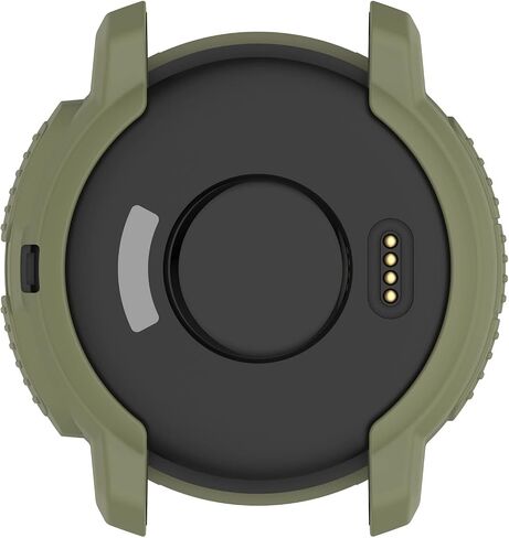 2 Pack Compatible for Garmin Instinct Crossover Case, Soft TPU Silicone Edge Rugged Shockproof Bumper Case Armor Frame Shell Watch Case Protective Case Cover for Garmin Instinct Crossover in Kuwait