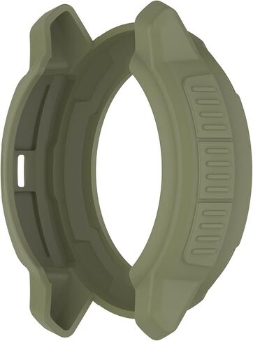 2 Pack Compatible for Garmin Instinct Crossover Case, Soft TPU Silicone Edge Rugged Shockproof Bumper Case Armor Frame Shell Watch Case Protective Case Cover for Garmin Instinct Crossover in Kuwait