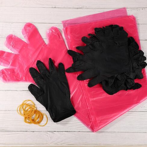 30pcs Field Dressing Glove, Deer Hunting Mitten with Yellow Rubber Band Accessory for Gutting Cleaning Outdoor in Saudi Arabia