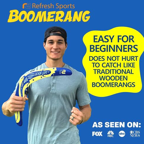 Beach Boomerang Toy For All Ages - Outside Beach Games Adults & Beach Toys For Kids - Fun Outdoor Backyard Toys For Boys - Soft Beach Frisbbee Pool Game Toys & Birthday Gift Ideas For Boys & Girls in Saudi Arabia