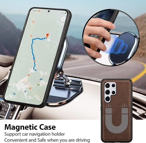 QLTYPRI Case for Samsung Galaxy S22 Ultra, 2 in 1 Detachable Wallet Case PU Leather with [Card Slots] [Kickstand][Wrist Strap][Magnetic Closure] Shockproof Flip Cover for Samsung S22 Ultra - Coffee in Saudi Arabia